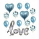 thumbnail image 1 of 3 Globos Inflables Con Letras De Amor, Decoración De Regalo Para El Día De San Valentín, Color Azul, 1 of 4