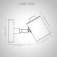 thumbnail image 3 of Accesorios de iluminación de pared Pantalla de lámpara Pantalla de lámpara de candeliere, Soporte direccional interior ajustable para cocina Vestíbulo Interruptor de cremallera negro Colco Pantalla de lámparas de pared, 3 of 8
