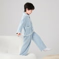 thumbnail image 6 of Gubotare Little Boys Pajamas Boys' Everyday Pajamas - Breathable Long Sleeve Outfit Size 3T 4T (Blue,3-4 Years), 6 of 9