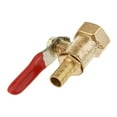 thumbnail image 4 of ZheElen Valve à Bille en Laiton Fileté Polyvalent pour des Utilisations Multiples 16mm 8mm Rouge 1Set, 4 of 6
