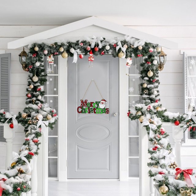 Listado de decoración de Navidad Decoración de árbol de Navidad Listado de madera Wmkox8yii fhajkh1681