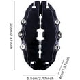 thumbnail image 4 of HUGFEGWE Red Brake Caliper Covers | Car Disc Brake Caliper Covers Front - Rear Brake Caliper Cover Guard Protector Cover for Front and Rear Wheel Hub Assessoires CJB91-32984, 4 of 8