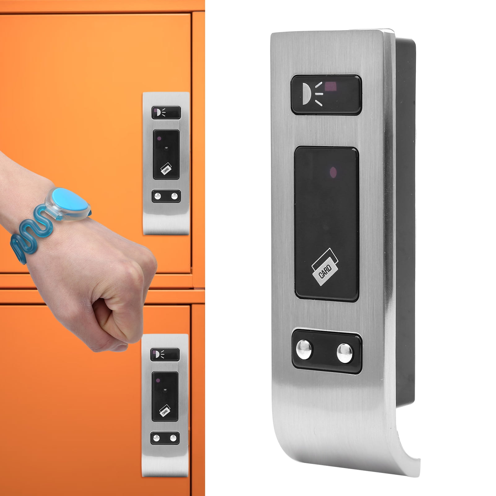 NFTIGB Electronic Cabinet Lock Smart EM Tag Unlock Keyless Inductive Sauna Locker Security Device, 5.91 inches / 15 cm Length