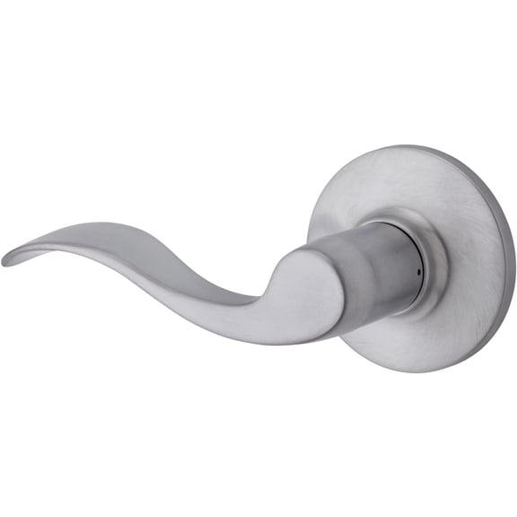 Safe Lock - Layton Left Hand Lever, Single Side Dummy for Closet, Satin Chrome Finish