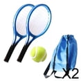 thumbnail image 1 of Juego De 2 Miniraquetas Y Pelotas De Tenis, Manualidades, Decoración Para Tartas, Kit De Tenis En Miniatura A Escala 1:12, Color Azul, 1 of 10