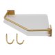 thumbnail image 1 of Estante Flotante De Esquina De Acrílico, Estante De Almacenamiento De Cocina Dorado Montado En La Pared, Estante De Esquina Impermeable, Estantes Flotantes De Esquina Para, 1 of 7