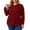 Wine, variant on LEKWK Plus Size Tops for Women Long Sleeve Crew Neck Henley Shirts Fall Winter Relaxed Fit Workout Tops Gym Running Activewear,Size L-5XL