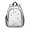 Dog Paw Print, variant on Dog Paw Print White Pattern Backpack for School, Cute School Bag with Adjustable Shoulder Straps and Padded Back, 15"x11.42"x5.5"