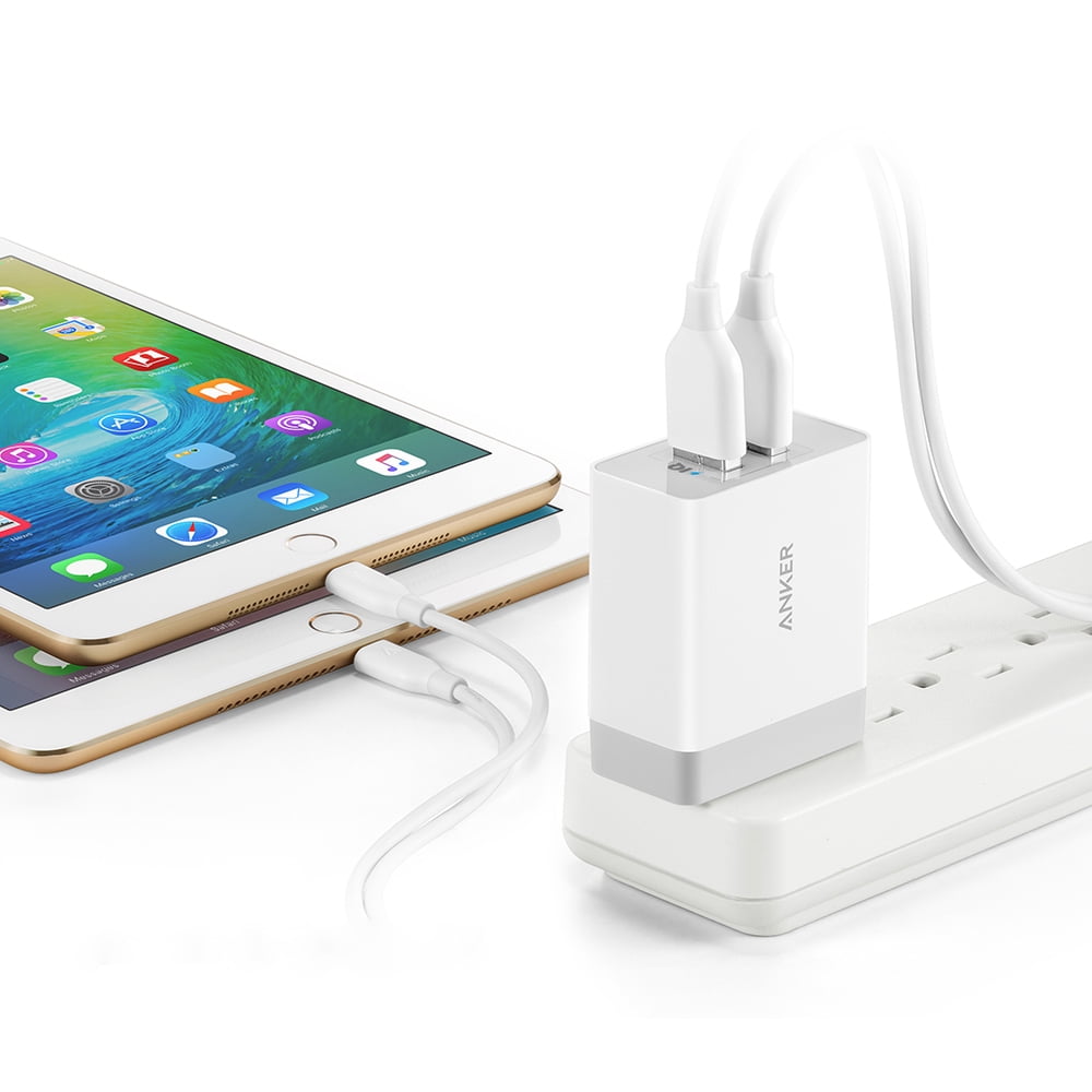 Get ready to charge your devices on the go with the 24W 2-Port USB Wall Charger. With its compact and travel-ready design, this charger is perfect for those who are constantly on the move. The two USB-A ports allow for simultaneous charging of multiple devices, providing convenience and efficiency. Compatible with the brand new iPhone 13, Samsung Galaxy S20, and virtually all modern phone models, this charger ensures that you stay connected wherever you are. Don't compromise on charging speed and safety - choose the 24W 2-Port USB Wall Charger for all your charging needs. Visit www.walmart.com/anker to learn more and shop now!