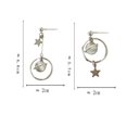 thumbnail image 6 of Earrings Star Moon Star Earrings Small Fresh Planet Pendant Earrings Long Pendant Personality Fashion Earrings, 6 of 6