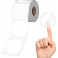 thumbnail image 1 of 500 PCS Round Clear Seal Stickers, Transparent Seals for Envelopes, Boxes, Self-adhesive Circular Labels with Punch Line(2.5cm diameter), 1 of 5