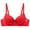 Red RD34, variant on Women Bra Womens Underwear Gathered No Underwire Bras Solid Color Fashion Thin Brassiere Loose Casual Wear Pink 38