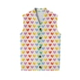 thumbnail image 7 of Valentine's Day Mens Vest V Neck Casual Sleeveless Knitted Button Cardigan Big and Tall Sweater Vest, 7 of 7