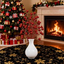 Outoloxit Valentine's Day Decorations Glitter Heart Branches, Bendable Spring Foam Floral Picks for Wedding Centerpiece, Table Decor, Romantic Party Holiday Ornaments, Red Pink Sparkling Hearts