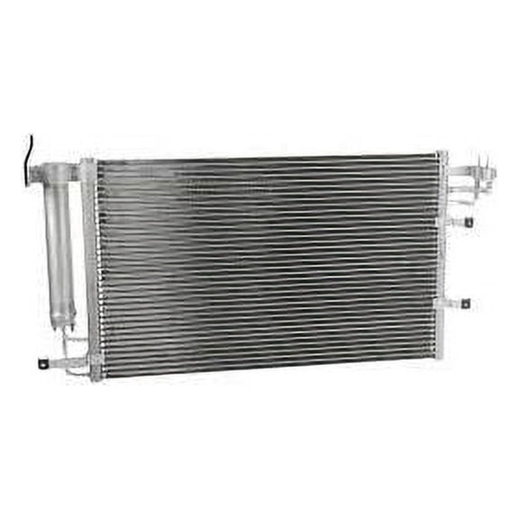 A/C Condenser with Receiver Drier - Compatible with 2004 - 2009 Kia Spectra Sedan 2005 2006 2007 2008