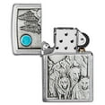 thumbnail image 2 of Zippo Wolf Pack and Moon Emblem Brushed Chrome Pocket Lighter, 2 of 6