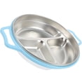 thumbnail image 3 of Assiette en Acier Inoxydable Plateau Alimentaire pour Enfants Assiette Divisée pour la Maison, 3 of 8