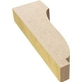 thumbnail image 6 of 2"W x 4"D x 12"H Thin Van Buren Rough Cedar Woodgrain TimberThane Corbel, Primed Tan, 6 of 6