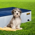 thumbnail image 7 of Plastic Dog Pool 37" x 24" Inches Rectangular Foldable Portable Outdoor Grooming Kiddie Pool For Dogs Grey - Medium, 7 of 7