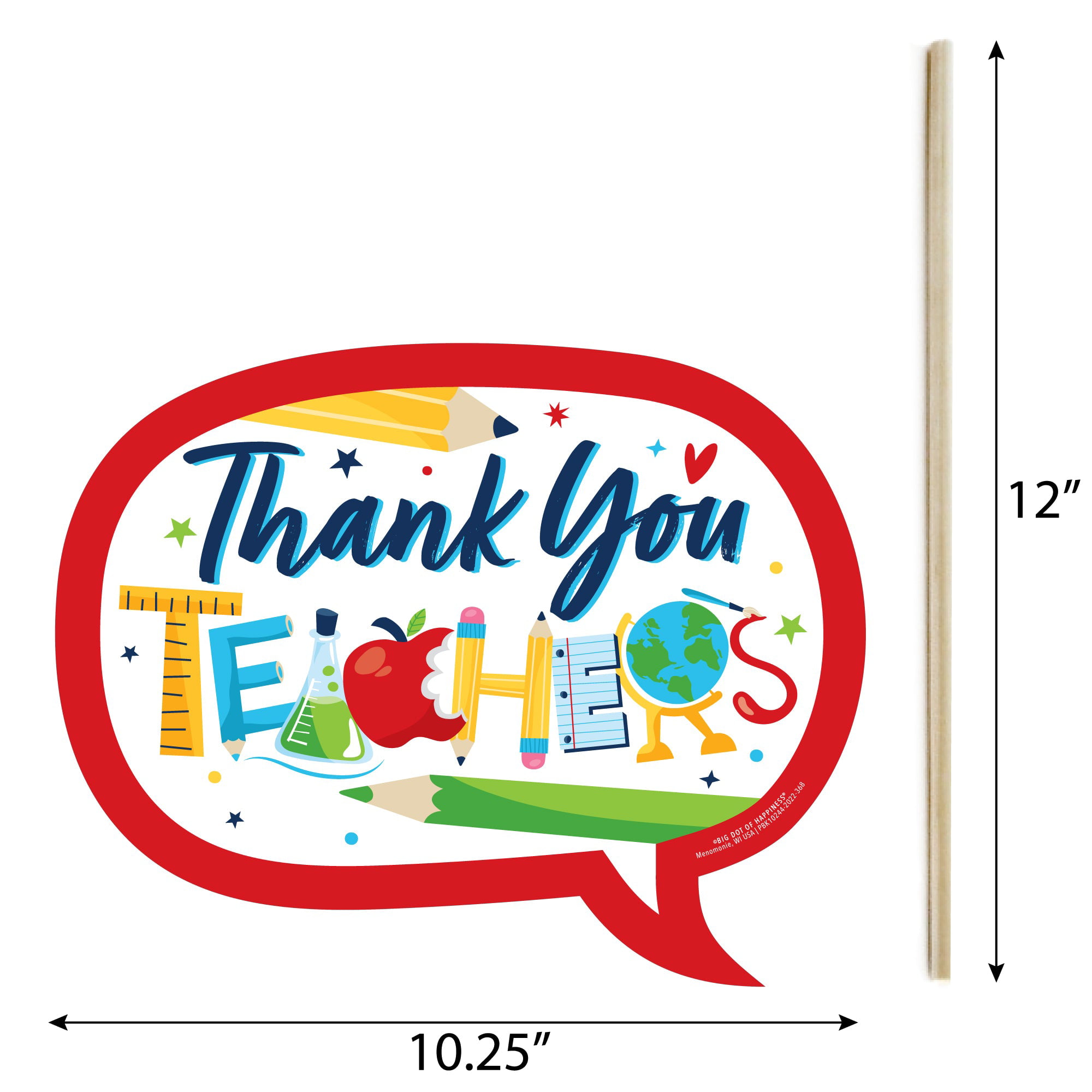 Thank You Teacher Pencil Set: Top Teacher By Bettie Confetti