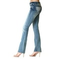 thumbnail image 3 of Grace in LA Women's Baroque Embellished Embroidered Bootcut Stretch Jeans (28), 3 of 6