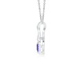 thumbnail image 2 of Angara Necklace - Natural Tanzanite Infinity Heart Necklace with Diamond Accents in 14K White Gold for Women (Size-4mm) | December Birthstone, Birthday, Anniversary, Christmas, Jewelry Gift for Women, 2 of 10