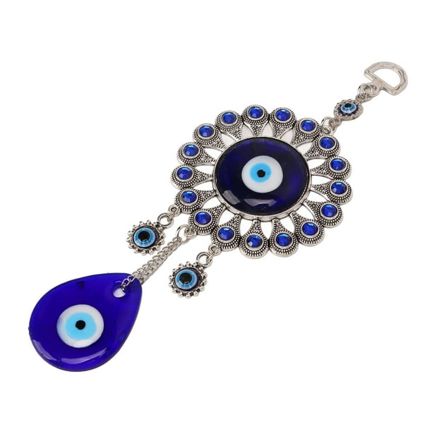 Decoración de ojos azules, adorno colgante de ojos azules, adorno colgante de ojos azules para coche, decoración de pared de ojos azules, compacta y ligera