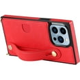thumbnail image 5 of for iPhone 15 Pro Max Case with Card Holder for Women, Phone Case Crossbody with Wrist Strap & Removable Adjustable Shoulder Lanyard Cover for iPhone 15 Pro Max KB Red, 5 of 18