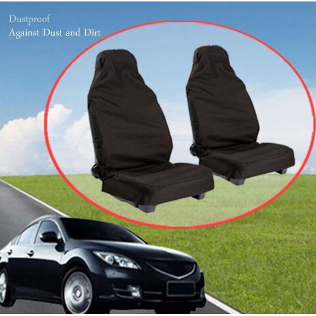 2 fundas universales impermeables ultraligeras para asiento de coche, protector de coche extraíble, a prueba de aceite, color negro, impermeable, funda protectora para asiento delantero de nailon Rojo Verde Cocina, Decoración y Otros