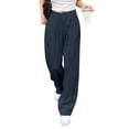 thumbnail image 6 of Endives Women's Dress Pant Wide Leg Suit Trousers Comfortable Elegant Pants Trousers Business Outfit With Pockets S-4XL, 6 of 7