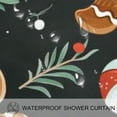 thumbnail image 3 of Gingerbread man Waterproof Bathroom Curtain Set with Hooks - Printed Bathroom Curtains for Home Decoration, 3 of 6