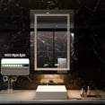 thumbnail image 2 of Smart LED Medicine Cabinet with Built-in Outlet, 24x36 Inch Adjustable Lighting & Anti-Fog Mirror, Right Hinge Storage for Bathroom Grooming & Electrical Devices, 2 of 9