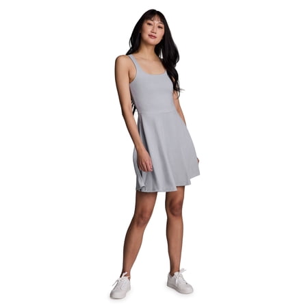 RBX Active Women's Fit and Flare Quick Dry Knit Jersey Tank Dress with Pockets