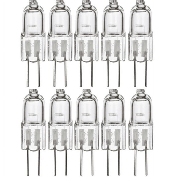 Simba Lighting Halogen G4 T3 20W 280lm Bi-Pin Bulbs 12V JC 2700K Warm White, 10-Pack