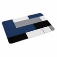 thumbnail image 2 of Navy Blue Black Grey Door Mat&nbsp;Indoor Outdoor Entrance,Non Slip Rug for Kitchen Bathroom Entryway Rug,Modern Irregular Geometric Abstract Washable Doormat Floor Mat 20x31.5 Inch, 2 of 8