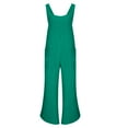 thumbnail image 5 of lcziwo Today Sales, Tulip Hem Wide Leg Jumpsuits for Women 2025 Summer Dressy Sleeveless Cotton Linen Rompers Loose Fit One Piece Jumper Pants with Pockets, 5 of 9