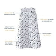 thumbnail image 5 of HALO SleepSack Wearable Blanket, 100% Cotton, Huggy Bears, Infant, Unisex, Small, 0-6 Months, 5 of 6