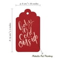 thumbnail image 5 of Inkdotpot 100 Pack Baby It's Cold Outside Baby Shower Favor Paper Tags Craft Real Rose Gold Foil Hang Tag, 5 of 6