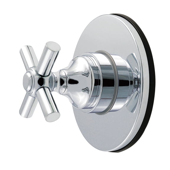 Kingston Brass KS4031EX Elinvar Single-Handle Six-Way Diverter Valve with Round Trim Kit in Polished Chrome
