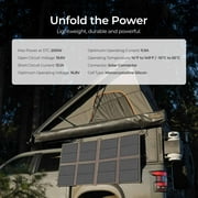Renogy 200W Solar Panel Blanket with Shoulder Straps, 25% High Efficiency N-Type Solar Cell, Lightweight Ultra-Thin, Only 4 kgs/8.82 lbs