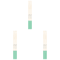 thumbnail image 2 of 1 Par Mazos Tambor 5A Baquetas Arce Piezas Instrumentos Musicales () Verde, 2 of 8