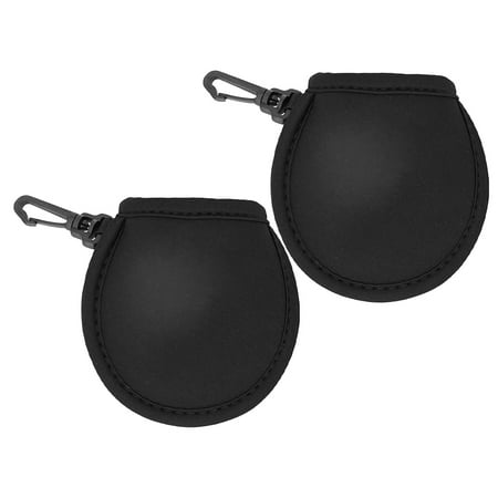 BESTYASH Golf Carry Bag Golf Ball Cleaning Bag Plush Lining Protects Golf Ball Surface 2pcs