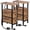 Rustic Brown, variant on Narrow Nightstand with Charging Station, End Tables Living Room Set of 2, Skinny Side Table with Fabric Drawers, Slim Sofa Table for Bedroom, Small Spaces, Couch, Rustic Brown, HETNDP02PBR
