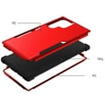 thumbnail image 2 of ELEHOLD Hybrid Case for Samsung Galaxy S23 Ultra 6.8"  Rugged Shockproof Anti-Scratch Anti-Fingerprint Protective Cover for Samsung S23 Ultra 6.8 Inch,Red, 2 of 5