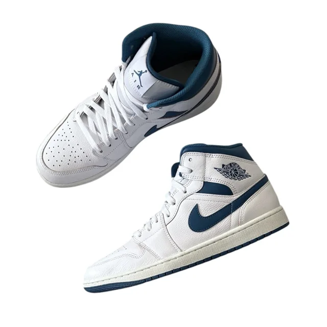 Ni-k-e NEW Air Jordan AJ1 Mid SE Men’s Basketball Sneakers size 10.5 Blue