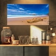 thumbnail image 1 of Énorme Rocher Brun sur le Rivage Atlantique - Impression sur Toile de Paysage Marin, 1 of 3