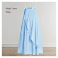 thumbnail image 5 of Long Wrap Ballet Skirt Women Chiffon Ballet Dress 2 Layers Skirts Ladies Girls Two Layers Double Color Dance Wrap, 5 of 7