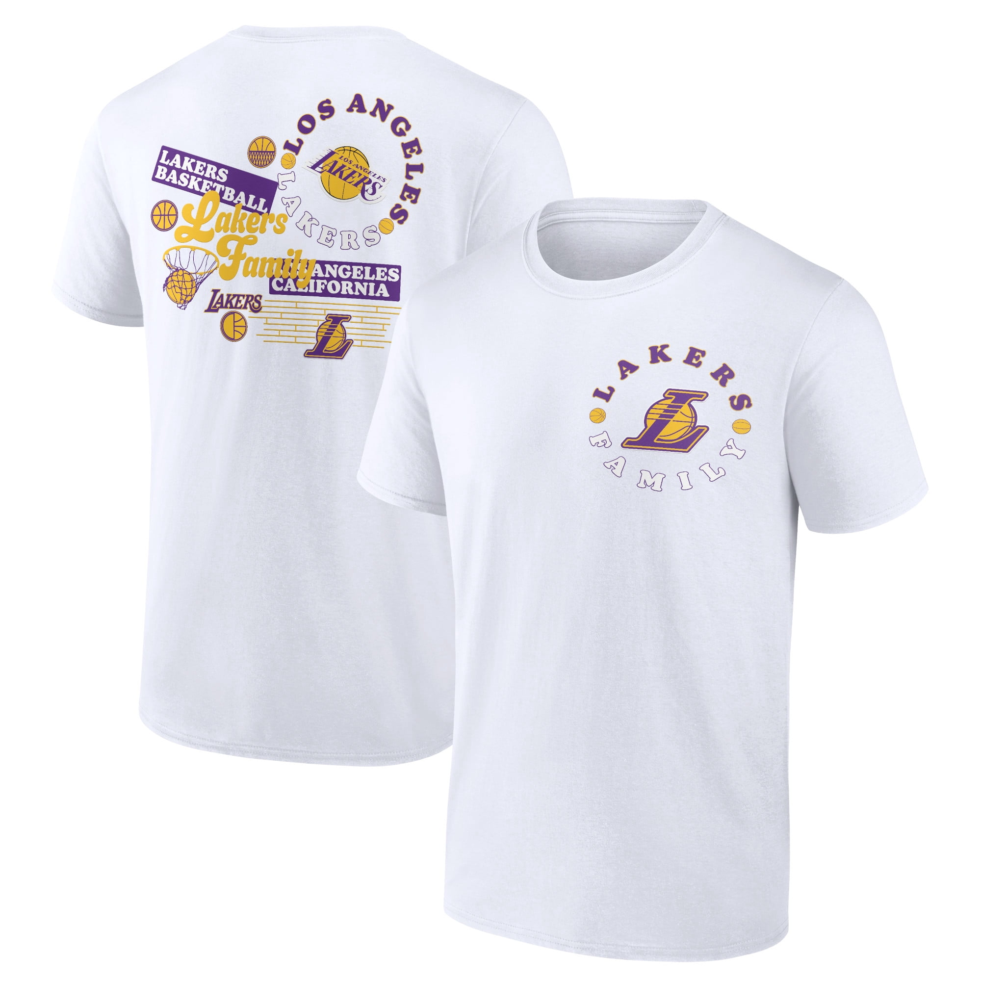 Men's White Los Angeles Lakers Street Collective T-Shirt