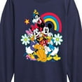 thumbnail image 3 of Disney - Character Group Rainbow Flower - Youth Long Sleeve Graphic T-Shirt, 3 of 5
