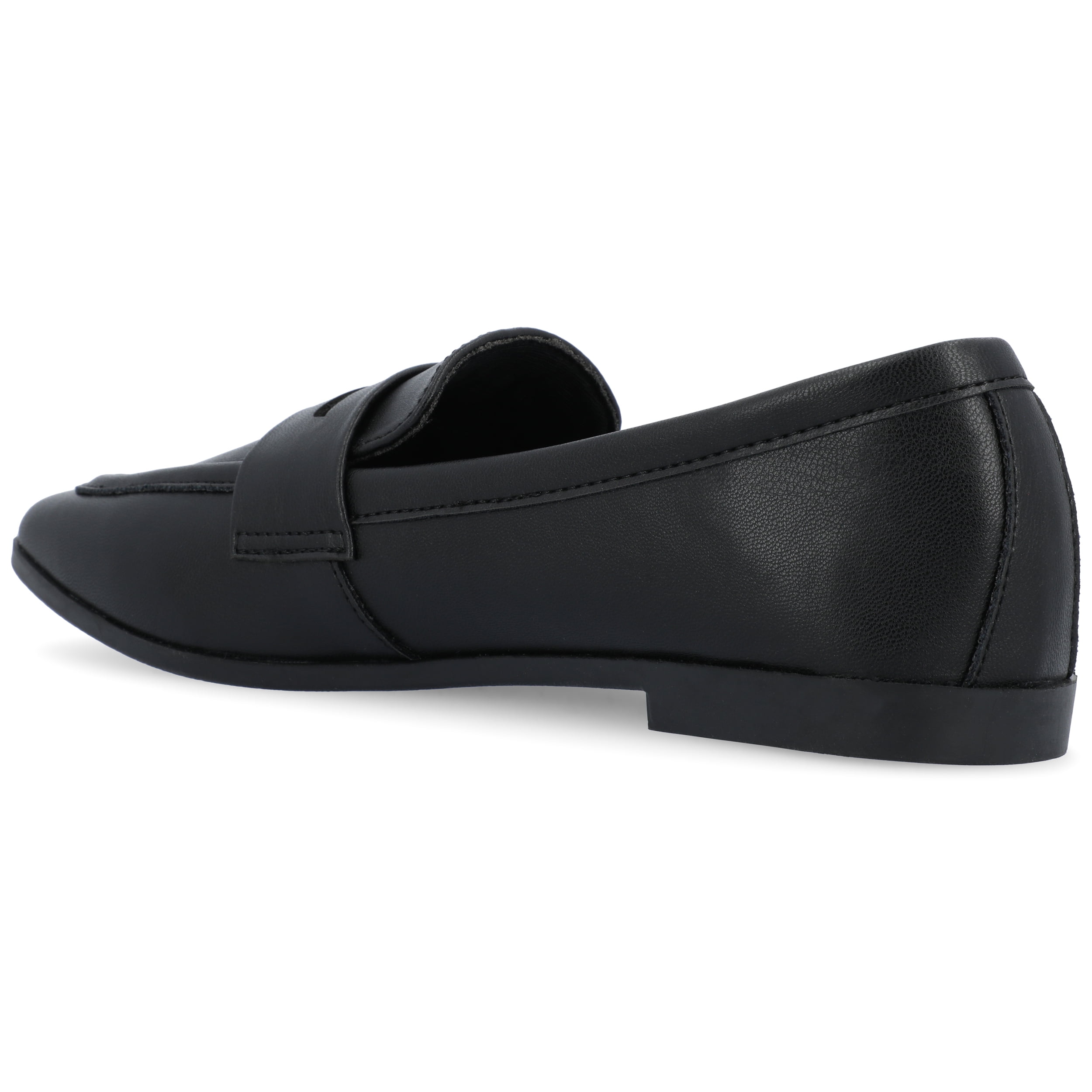 Journee Womens Myeesha Loafer Slip On Square Toe Dress Flats